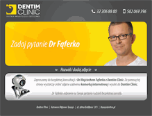 Tablet Screenshot of egabinet.dentim.pl